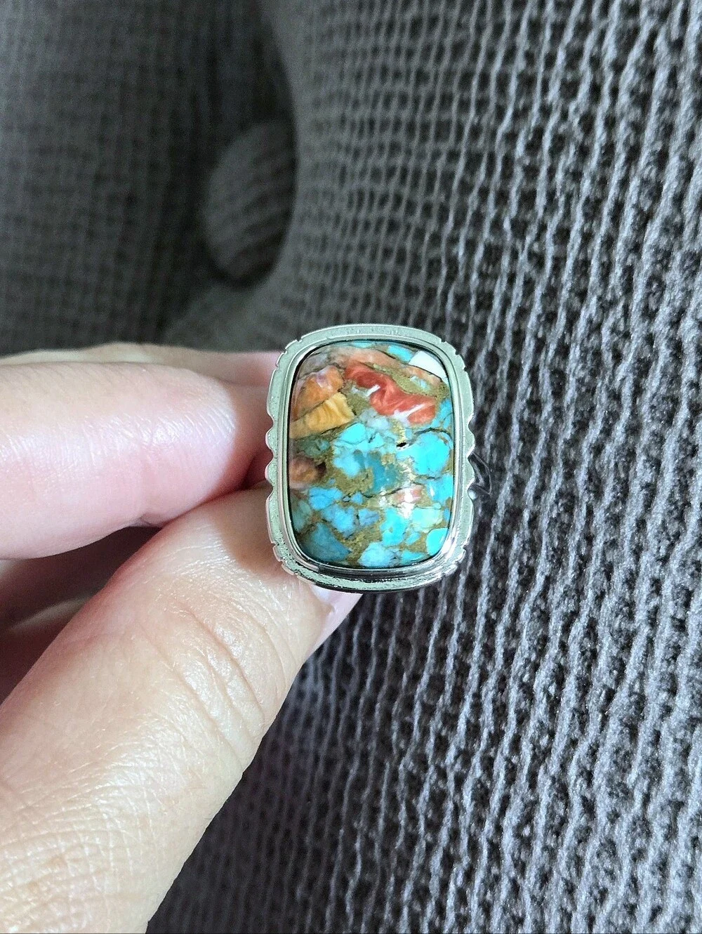 Gemolio Rectangular Oyster🦪 Turquoise🩵 Ring💍 - NWT